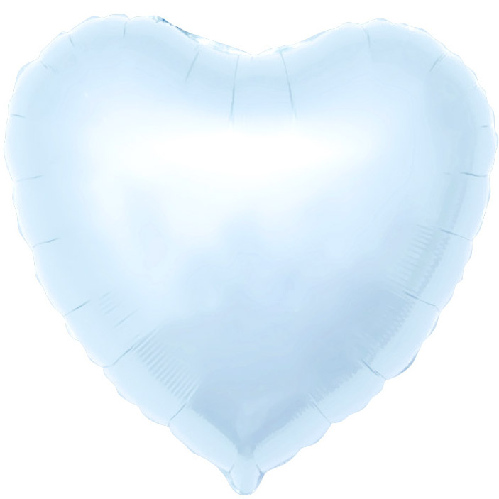 Фольгированное Сердце, Светло-Голубой (46 см)
